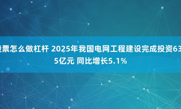 股票怎么做杠杆 2025年我国电网工程建设完成投资6395亿元 同比增长5.1%